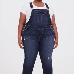 Torrid  Denim Cropped Overalls